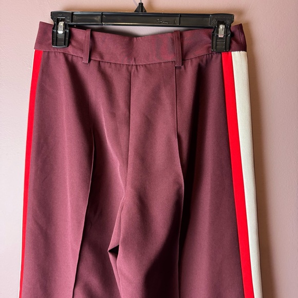 Milly Hayden High Waist Side Stripe Pintuck Pants 2 - Picture 6 of 9